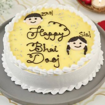 bhai dooj theme cake