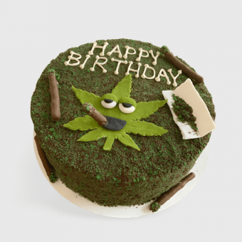 weed birthday cake