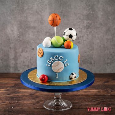Sports Theme Birthday Cake