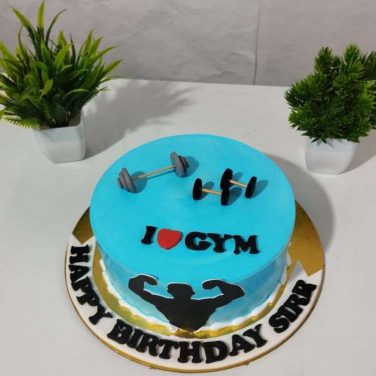 gym trainer birthday cake