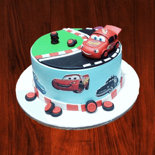lightning mcqueen car birthday cake