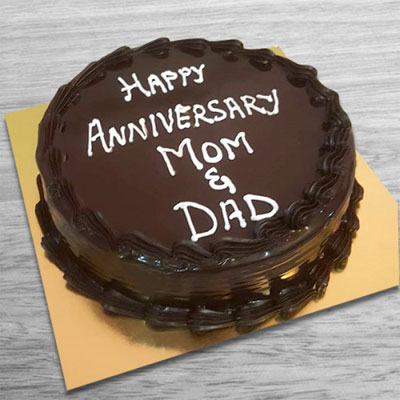 parents anniversary chocolate cake