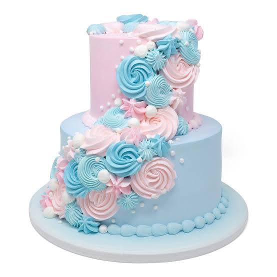 GOLD PACKAGE - 2 Tier Cake with 3 dozen treats – bleu royale cakes