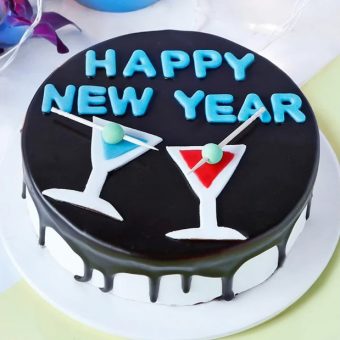 New Year Celebration Cake