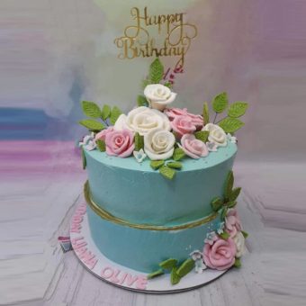 roses birthday cake