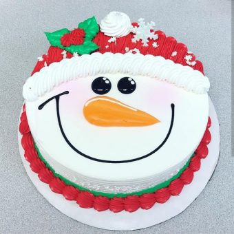 santa face cake