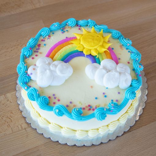 sunshine rainbow birthday cake