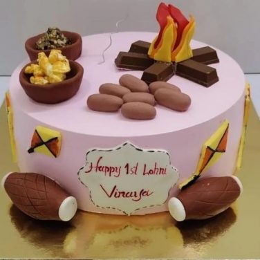 1st lohri cake design