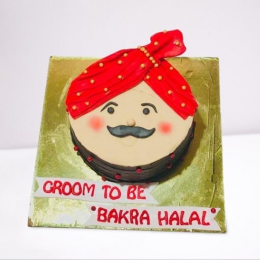 bakra halal groom cake for bachelor party