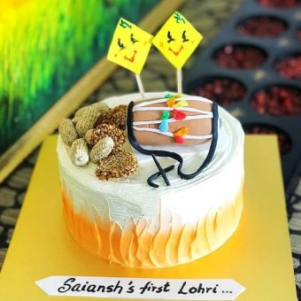 first lohri celebration cake