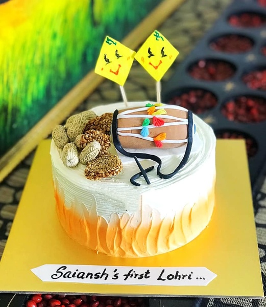 Lohri theme cake Flavour:... - Cakes Kreation by Shilpa jain | Facebook