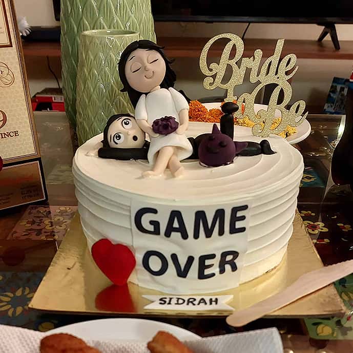 Game Over Wedding cake topper - Wedding cake topper CT1937 | SGLaser