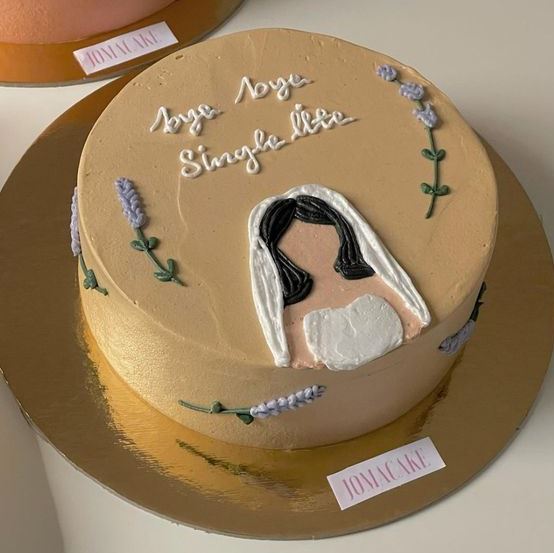 Pink Bridal Theme Bachelorette Cake - BPC-0021 | Bachelor Party Cakes