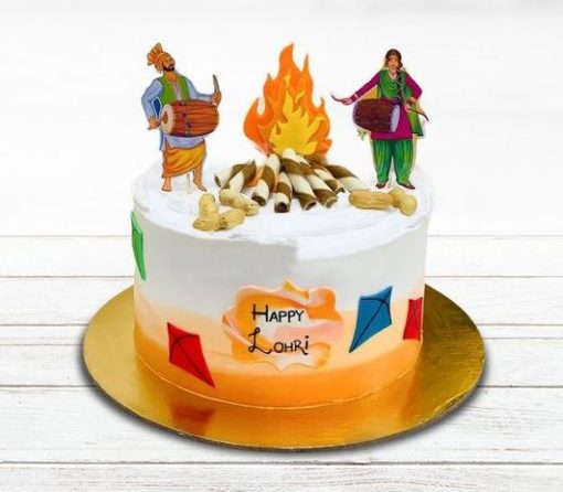 lohri celebration cake design