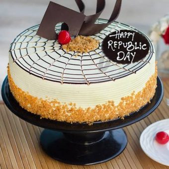 republic day special butterscotch cake