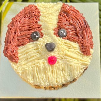 Shihtzu Face Cake Design