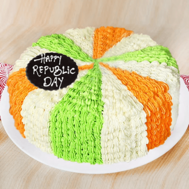 tricolor vanilla cake for republic day