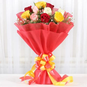 10 mix roses bouquet