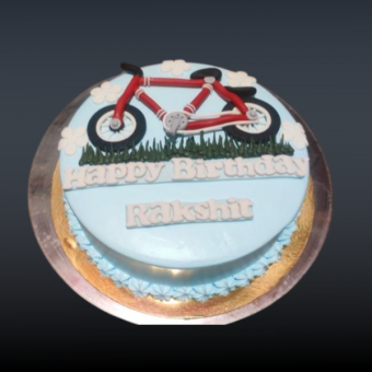 Bicycle Theme Birthday Cake