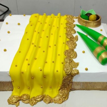 haldi ceremony cake design