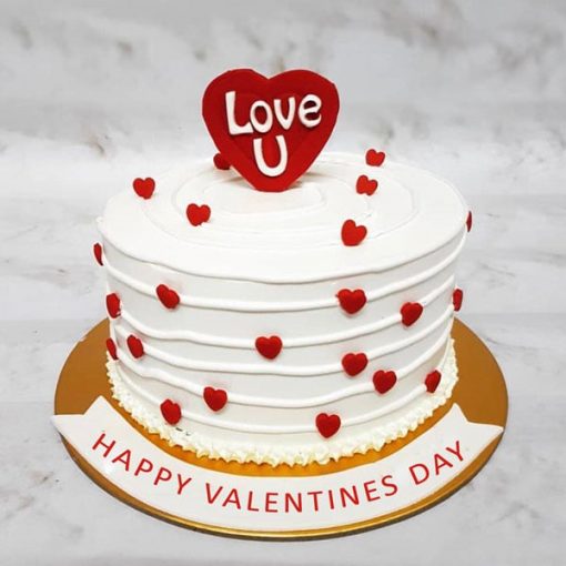 happy valentine love u cake