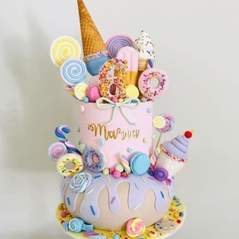 2 tier candyland cake