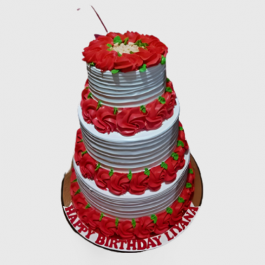 3 tier Birthday Cake for Girl