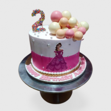 girl 2nd birthday cake