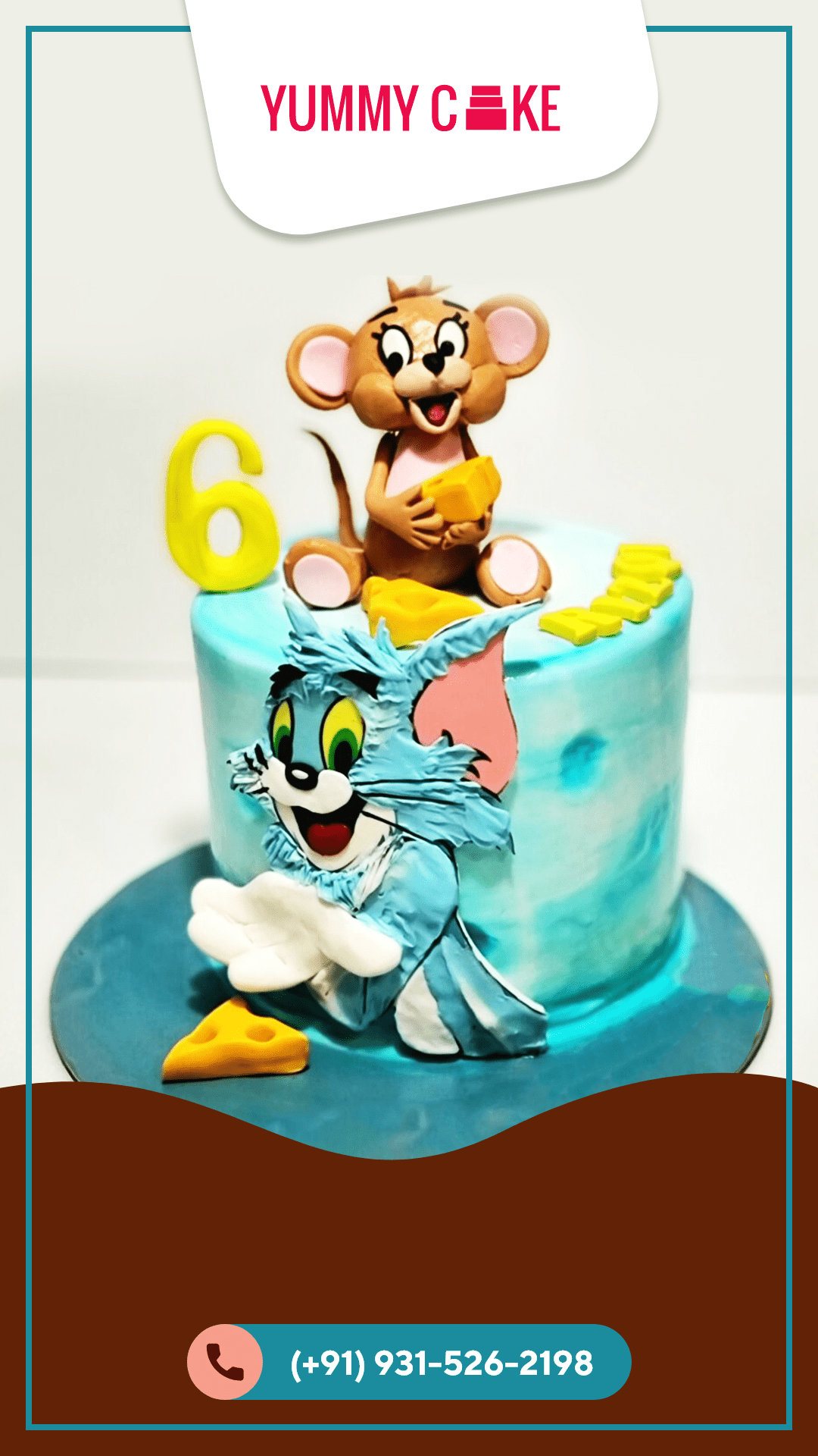 Best Tom And Jerry Theme Cake In Hyderabad | Order Online