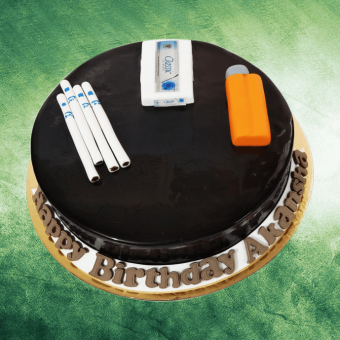 cigarette and lighter cake