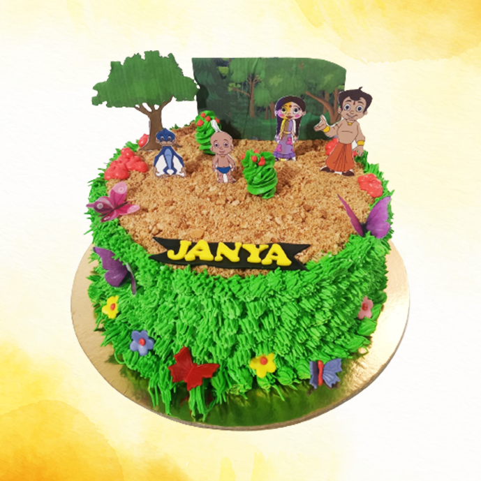 Forest Theme Birthday Cake - Customized Birthday Cakes in Lahore