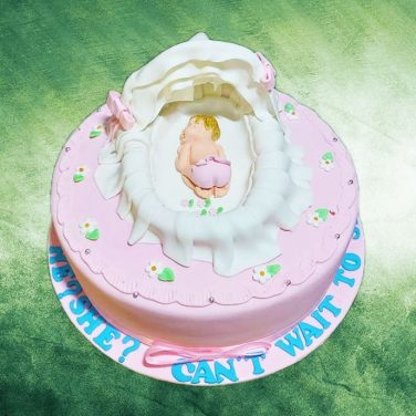 welcome new born baby cake design
