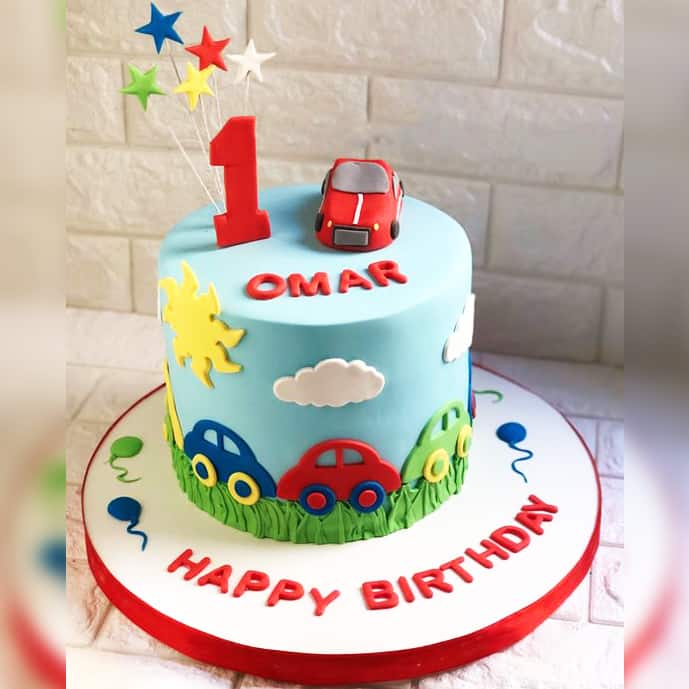 Amazon.com: Black Race Car 2nd Birthday Cake Topper Two Fast Cake  Decoration for Racing Car Checkered Flag Themed Kids Boy Girl 2s Years Old  Happy 2 Bday Party Decor Supplies Double Sided :