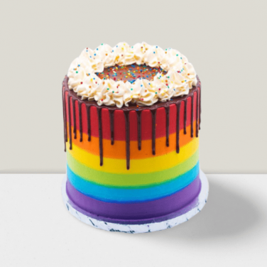 colorful rainbow cake