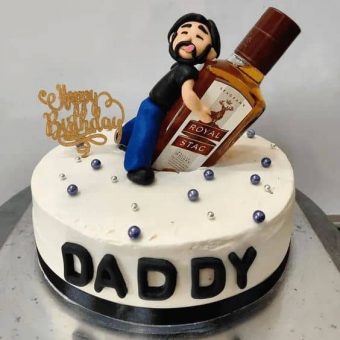 dad birthday cake with royal stag whiskey