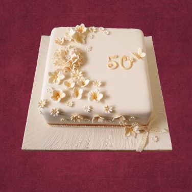 50TH WEDDING ANNIVERSARY CAKE | THE CRVAERY CAKES