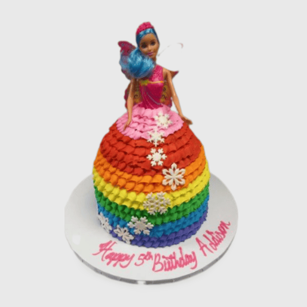 Rainbow Chocolate Cake Decorating | Rainbow Barbie Cake Recipe | Amazing Rainbow  Cake Tutorial - YouTube