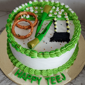 hariyali teej cake