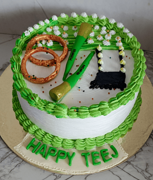 hariyali teej cake