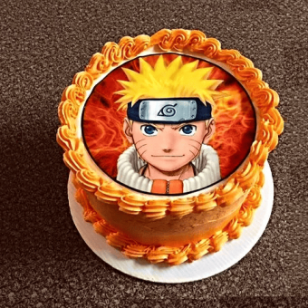 naruto photo cake design