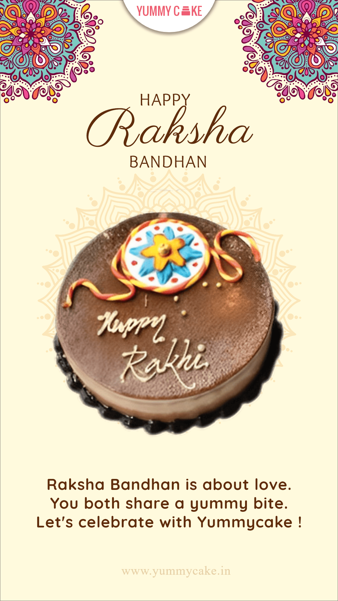 Raksha Bandhan special cake 😋 | Chocolate cake designs, Homemade cakes,  Cake