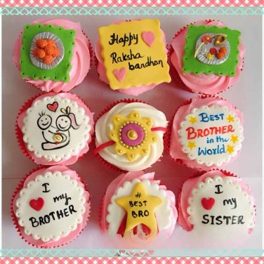 rakhi theme cupcakes