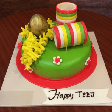 teej special bangle cake design