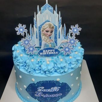 frozen theme cake