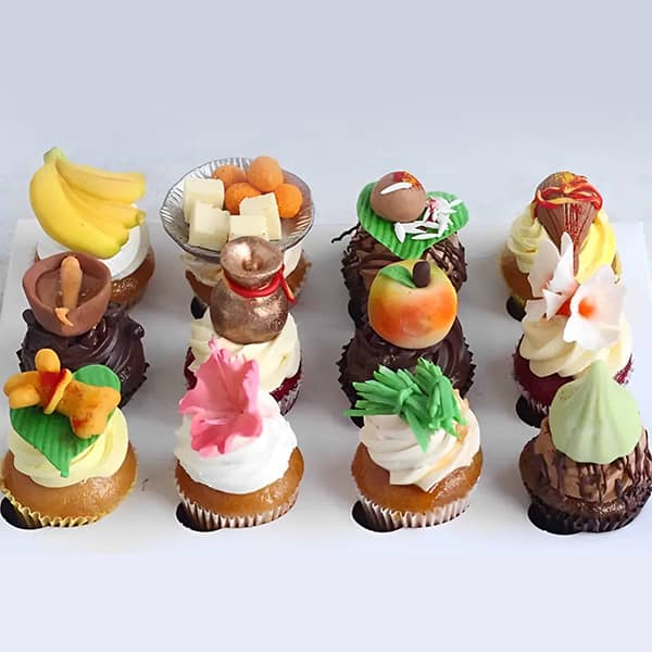 12 cupcakes for ganesh chaturthi