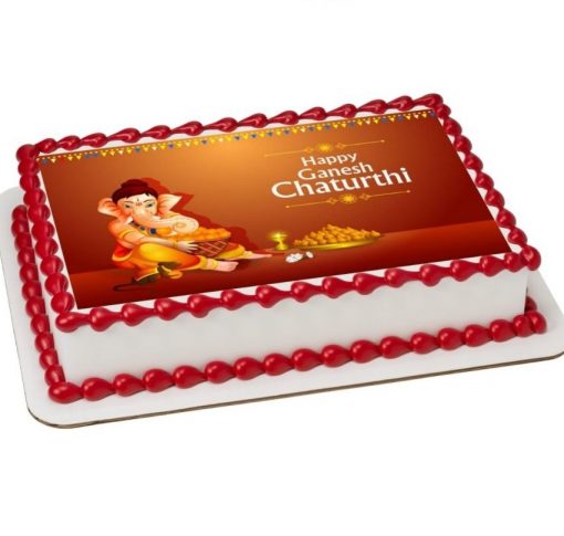 ganesh chaturthi special edible photo cake