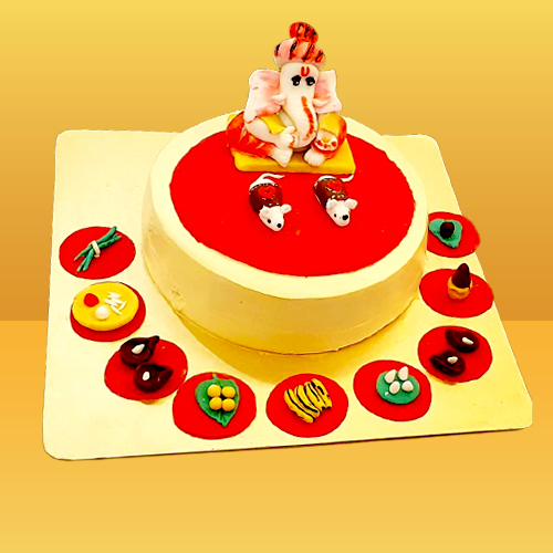 Ganesh Chaturthi Photo Cake | Buy cake for ganesh chaturthi | Free delivery
