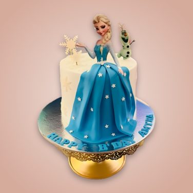 girly frozen birthday cake