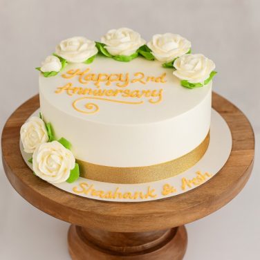 2nd anniversary cake with name