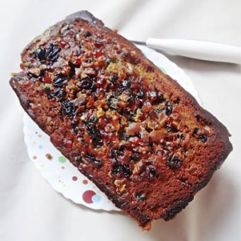 Rectangular Plum Cake